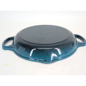 Le Creuset Cast Iron Blue Ombre Enamel 9.75 Round Grill Pan 9 3/4" Azure